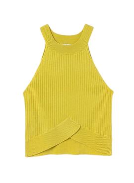 Top Mayoral Tricot Amarelo para Menina
