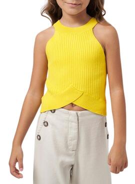 Top Mayoral Tricot Amarelo para Menina