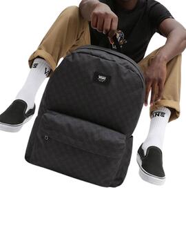 Mochila Vans Old Skool Check Preto