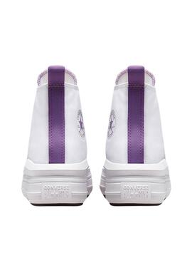Sapatilhas Converse Chuck Taylor Move Branco e Lilás