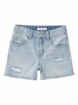Shorts Name It Rose Azul para menina