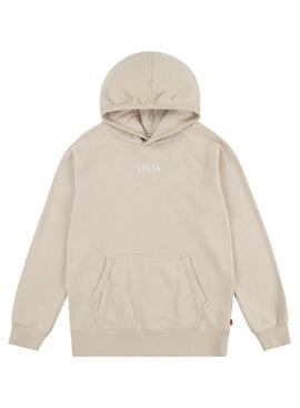 Moletom Levi's Lived In Hoodie Bege para menino