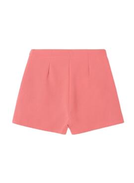 Short Mayoral em Crepe Rosa para Menina
