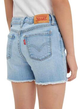 Calças curtas Levis 501 azul para menina