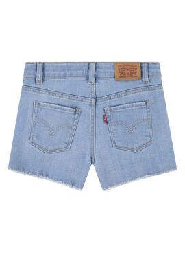 Calças curtas Levis 501 azul para menina