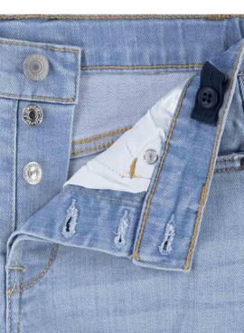 Calças curtas Levis 501 azul para menina