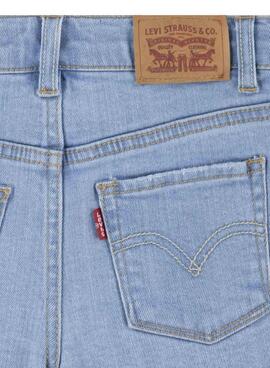 Calças curtas Levis 501 azul para menina
