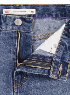 Shorts Levi's Mom em marinho para menina