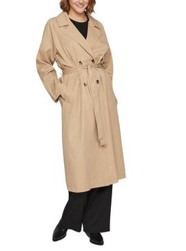 Trincheira Vila Vijancine Largo Beige para Mulher