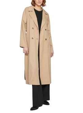 Trincheira Vila Vijancine Largo Beige para Mulher