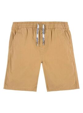 Bermuda Levis Pull On Woven Marrom para Menino