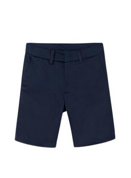 Bermuda Mayoral Slim Vestir Marinho Para Menino