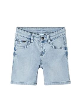 Bermuda Mayoral em Denim Suave Claro para Menino