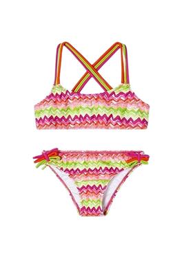 Biquíni Mayoral de tiras multicolor para menina