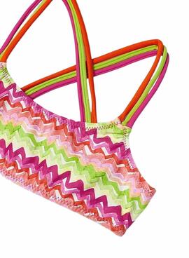 Biquíni Mayoral de tiras multicolor para menina