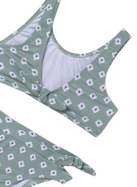 Biquíni Mayoral Laço Estampado Sálvia para Menina
