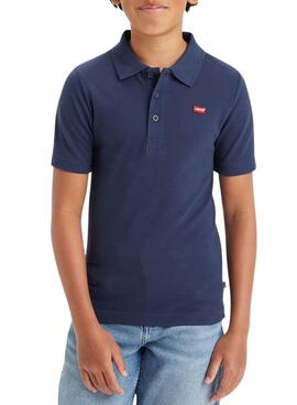 Camisa Polo Levis Tape Marino para Menino