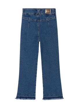 Calça Jeans Mayoral Cintura Alta Azul para Menina