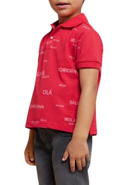Polo Mayoral Estampado Vermelho para Menino
