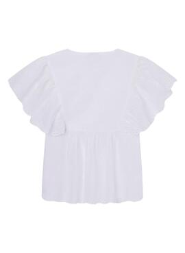 Blusa Pepe Jeans Omaira Branca para Menina