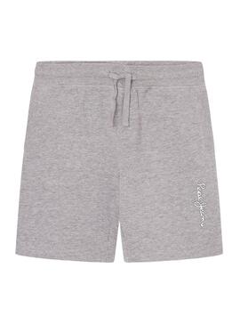 Bermuda Pepe Jeans New Eddie cinza para menino.