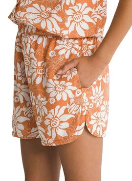 Calção curto Vans Amstone laranja para menina