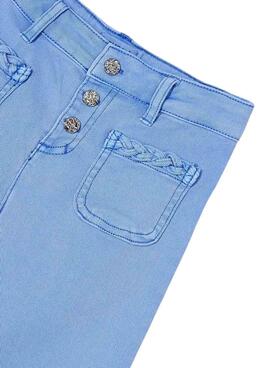 Calça Mayoral Wide Azul para Menina