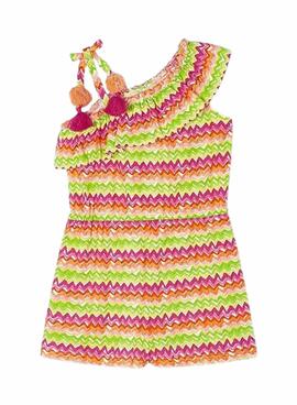 Macaco Mayoral Assimétrico Estampado Multi Para Menina