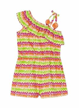 Macaco Mayoral Assimétrico Estampado Multi Para Menina