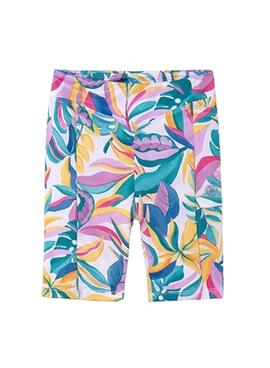 Calça Ciclista Mayoral Estampada Cobalto para Menina