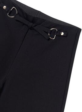 Calça Mayoral Cropped preta para menina