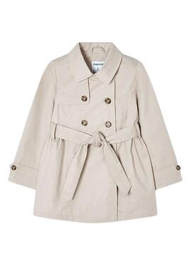 Trench coat Mayoral laço bege para menina