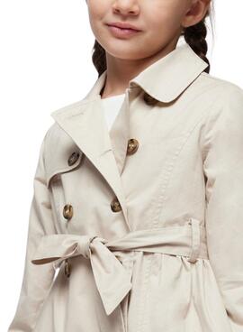 Trench coat Mayoral laço bege para menina