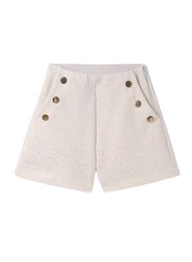 Short Mayoral Tweed Beige para Menina