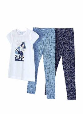 Conjunto 3 Peças Mayoral 2 leggings Para Menina