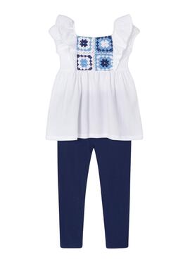 Conjunto Infantil de Crochê Branco para Menina