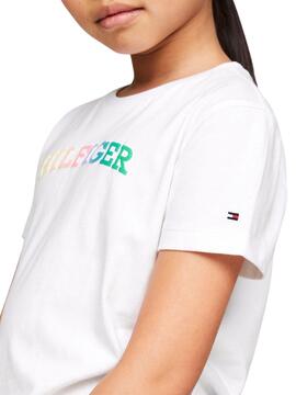 Camisa Tommy Hilfiger Monotype Branca para Menina