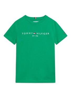 Camisa Tommy Hilfiger Essential Verde para Crianças