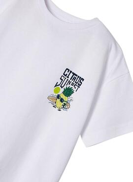Camiseta Mayoral Citrus Branco para Menino