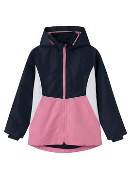 Casaco Name It Maxi Blocks Rosa para Menina