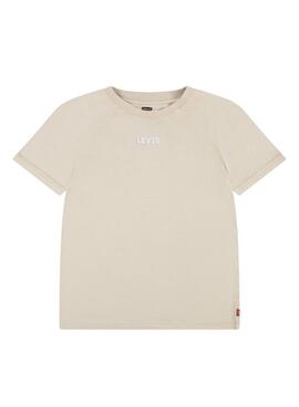 Camiseta Levi's Vivió Beige Para Niño