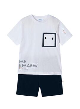Conjunto Mayoral Be Brave Branco Para Menino