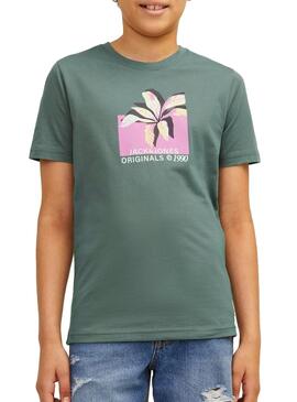 Camiseta Jack and Jones Tampa Verde para Menino
