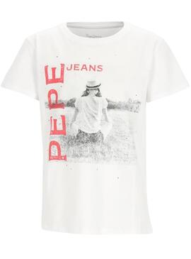 Camiseta Pepe Jeans Niggi Branca para Menino
