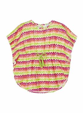 Caftã Mayoral estampado para menina.