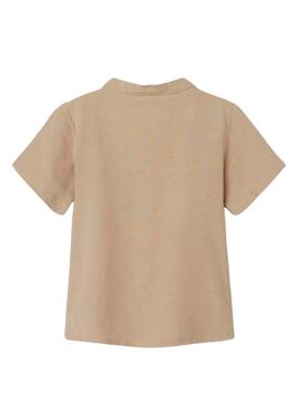 Camisa Name It Faher Linho Torrado Para Menino
