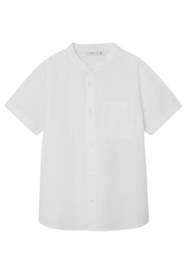 Camisa Name It Fahel Branco Para Menino
