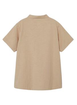 Camisa Name It Fahel Bege Para Menino