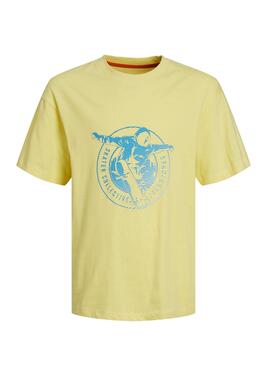 Camiseta Jack And Jones Gradient Logo Lemon Menina