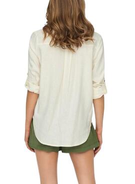 Camisa Only Yasmin Branca Para mulher